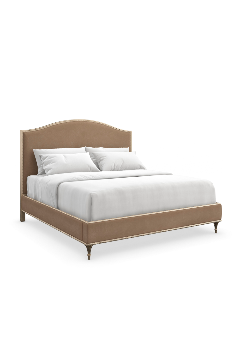 Camelback Platform Queen Bed | Caracole Fontainebleau | Caracole.eu.com