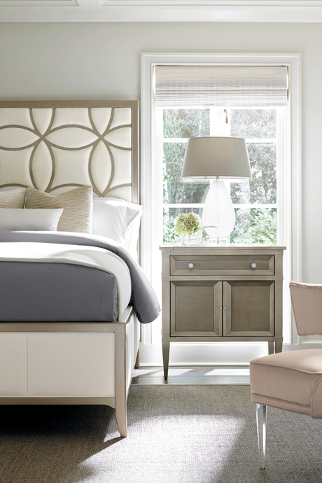 Trellis-Patterned Modern Bed | Caracole Sleeping Beauty | Caracole.eu.com