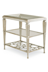 Metallic Side Table With Shelves | Caracole Social Connections  | Caracole.eu.com