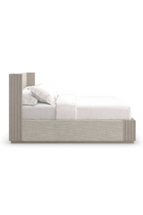 Taupe Linen Bed | Caracole Azure | Caracole.eu.com