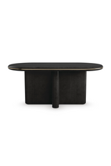 Oval Black Dining Table | Caracole Monty | Caracole.eu.com