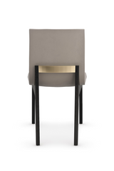 Taupe Leather Dining Chair | Caracole Starr | Caracole.eu.com