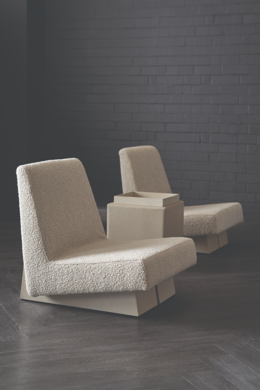 Taupe Leather Side Table | Caracole Bindi | Caracole.eu.com