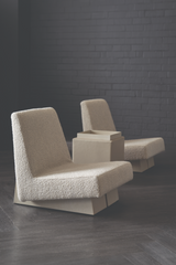Taupe Leather Side Table | Caracole Bindi | Caracole.eu.com