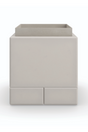 Taupe Leather Side Table | Caracole Bindi | Caracole.eu.com