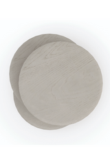 Stacked Oak Discs Side Table | Caracole Rona | Caracole.eu.com