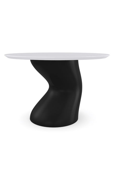 Wavy Black Base Dining Table | Caracole Jose | Caracole.eu.com