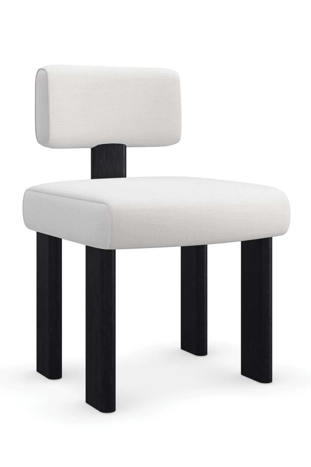 White Linen Modern Dining Chair | Caracole Perry | Caracole.eu.com