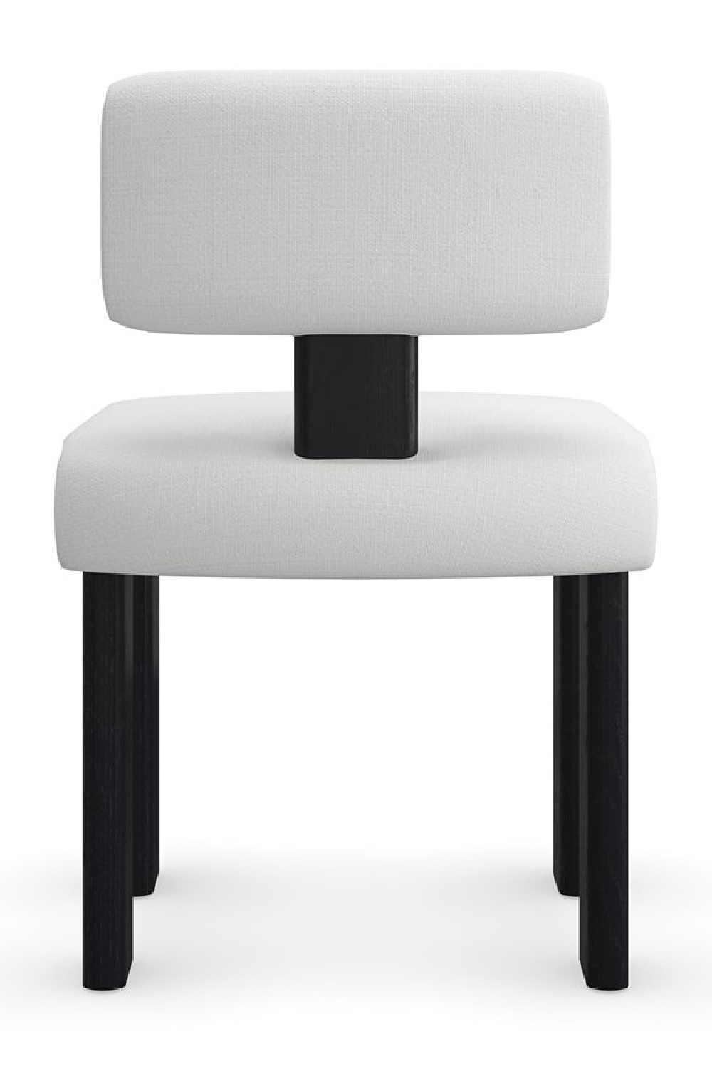 White Linen Modern Dining Chair | Caracole Perry | Caracole.eu.com