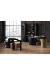 Black Wavy Side Table | Caracole Ama | Caracole.eu.com