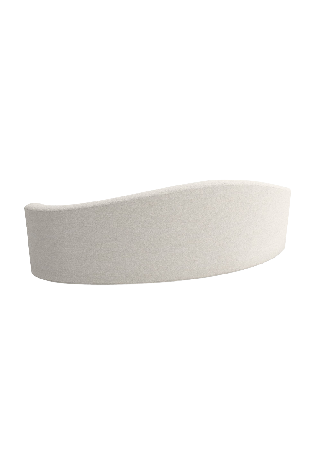 Cream Bouclé Curved Sofa | Caracole Luna | Caracole.eu.com