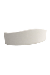 Cream Bouclé Curved Sofa | Caracole Luna | Caracole.eu.com