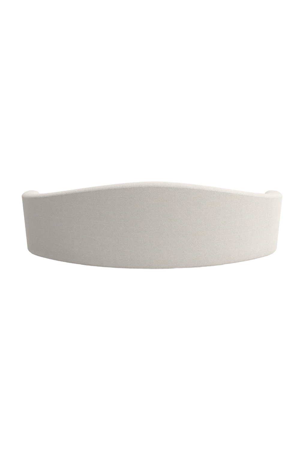 Cream Bouclé Curved Sofa | Caracole Luna | Caracole.eu.com