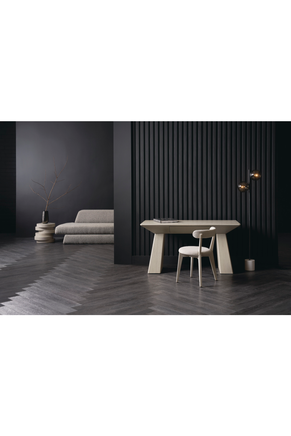 Gray Geometric Sofa | Caracole Nova | Caracole.eu.com