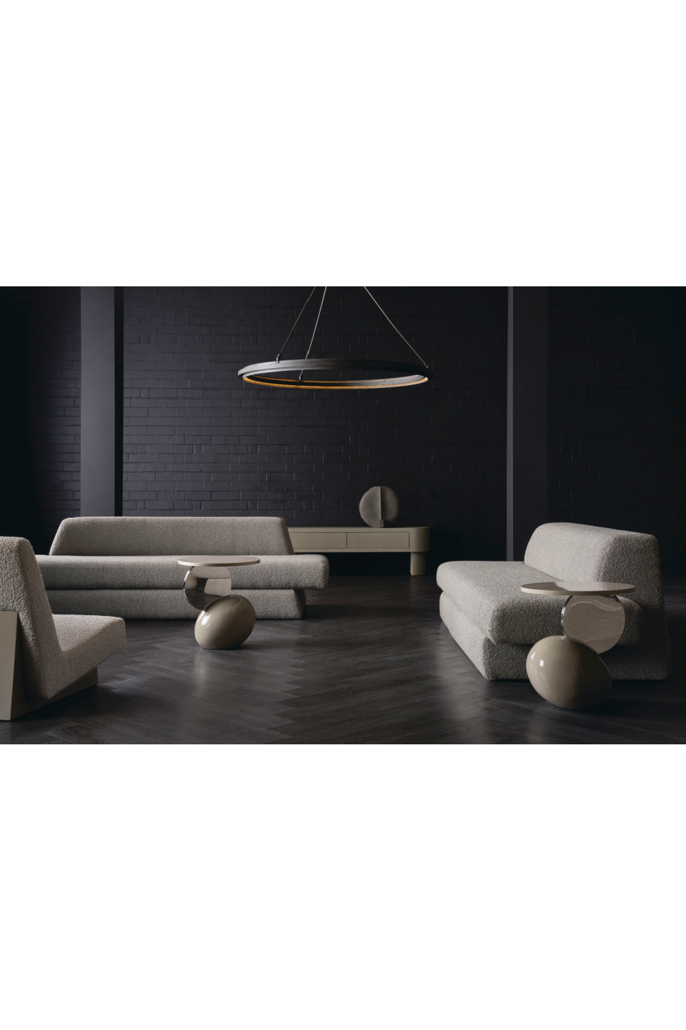 Gray Geometric Sofa | Caracole Nova | Caracole.eu.com