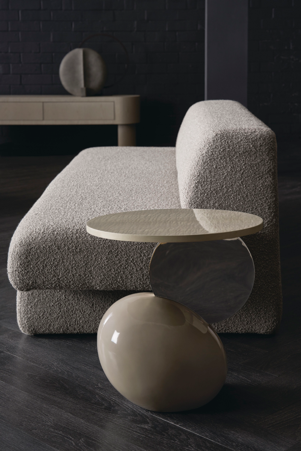 Gray Geometric Sofa | Caracole Nova | Caracole.eu.com