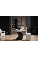 White Bouclé Accent Chair | Caracole Leo | Caracole.eu.com