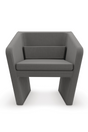 Gray Linen Occasional Chair | Caracole Flyn | Caracole.eu.com