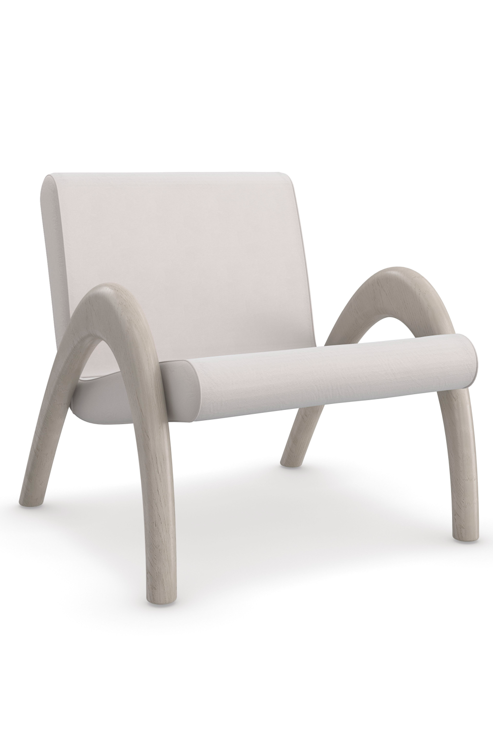 Taupe Velvet Accent Chair | Caracole Coco | Caracole.eu.com