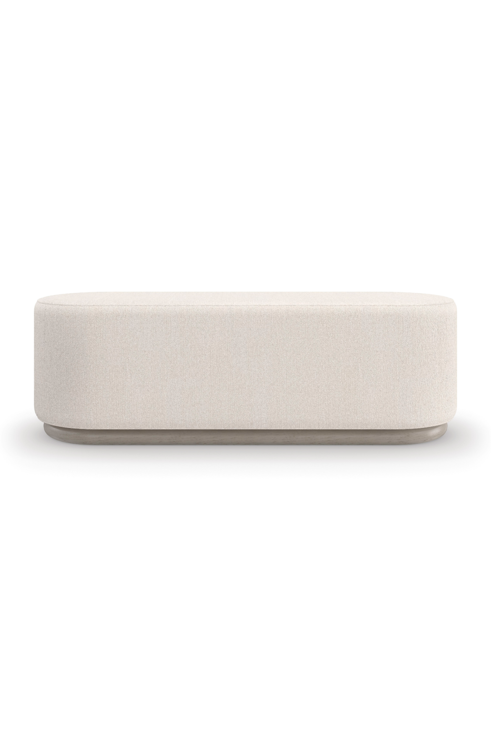 Bouclé Oval Bench | Caracole Asha | Caracole.eu.com