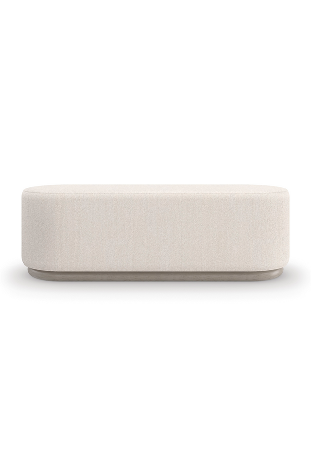 Bouclé Oval Bench | Caracole Asha | Caracole.eu.com