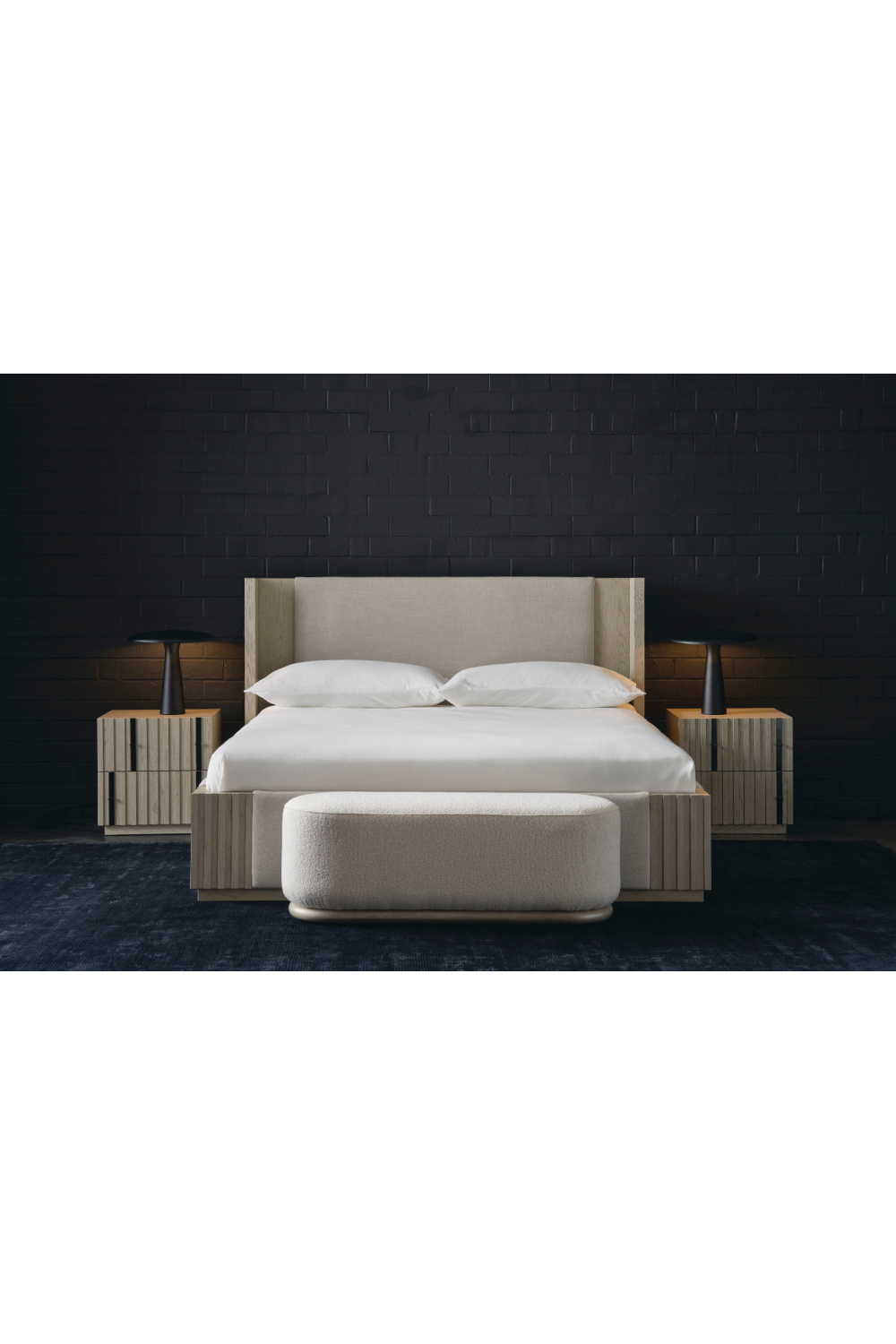 Bouclé Oval Bench | Caracole Asha | Caracole.eu.com