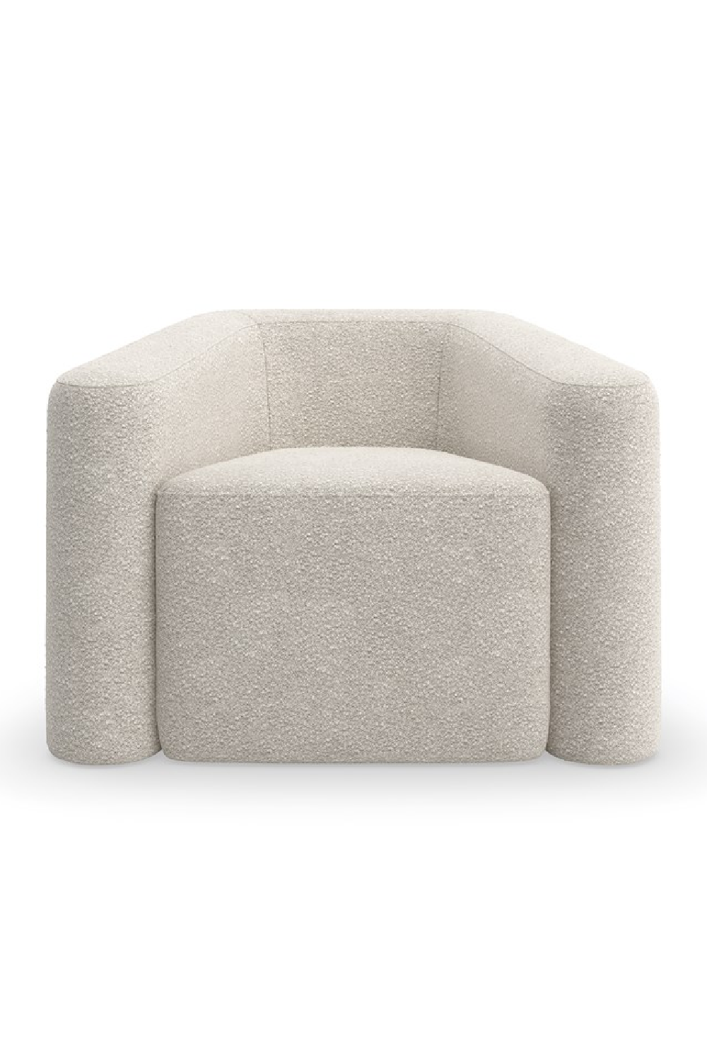 Bouclé Lounge Chair | Caracole Faye | Caracole.eu.com