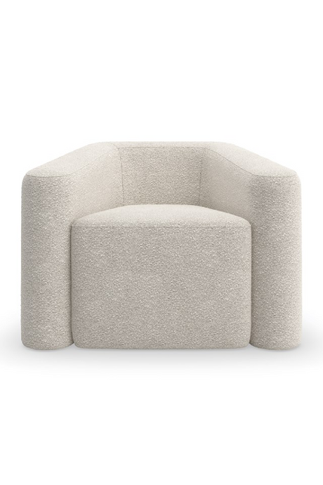 Bouclé Lounge Chair | Caracole Faye | Caracole.eu.com