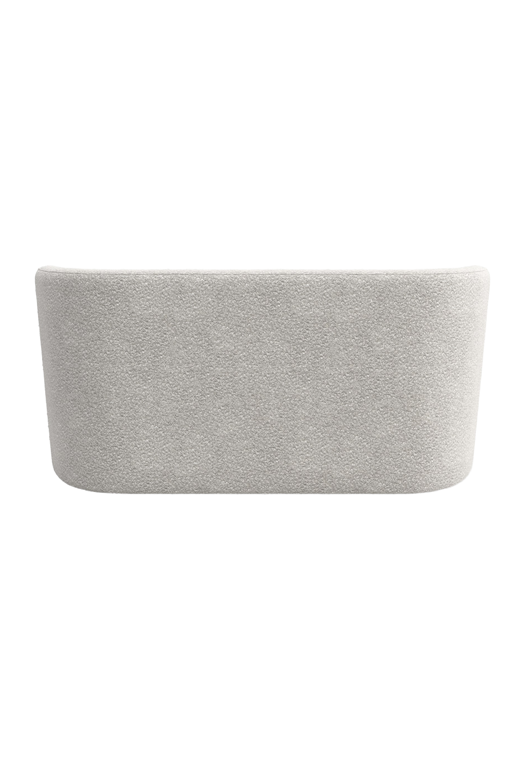 White Bouclé Bench | Caracole Etta | Caracole.eu.com