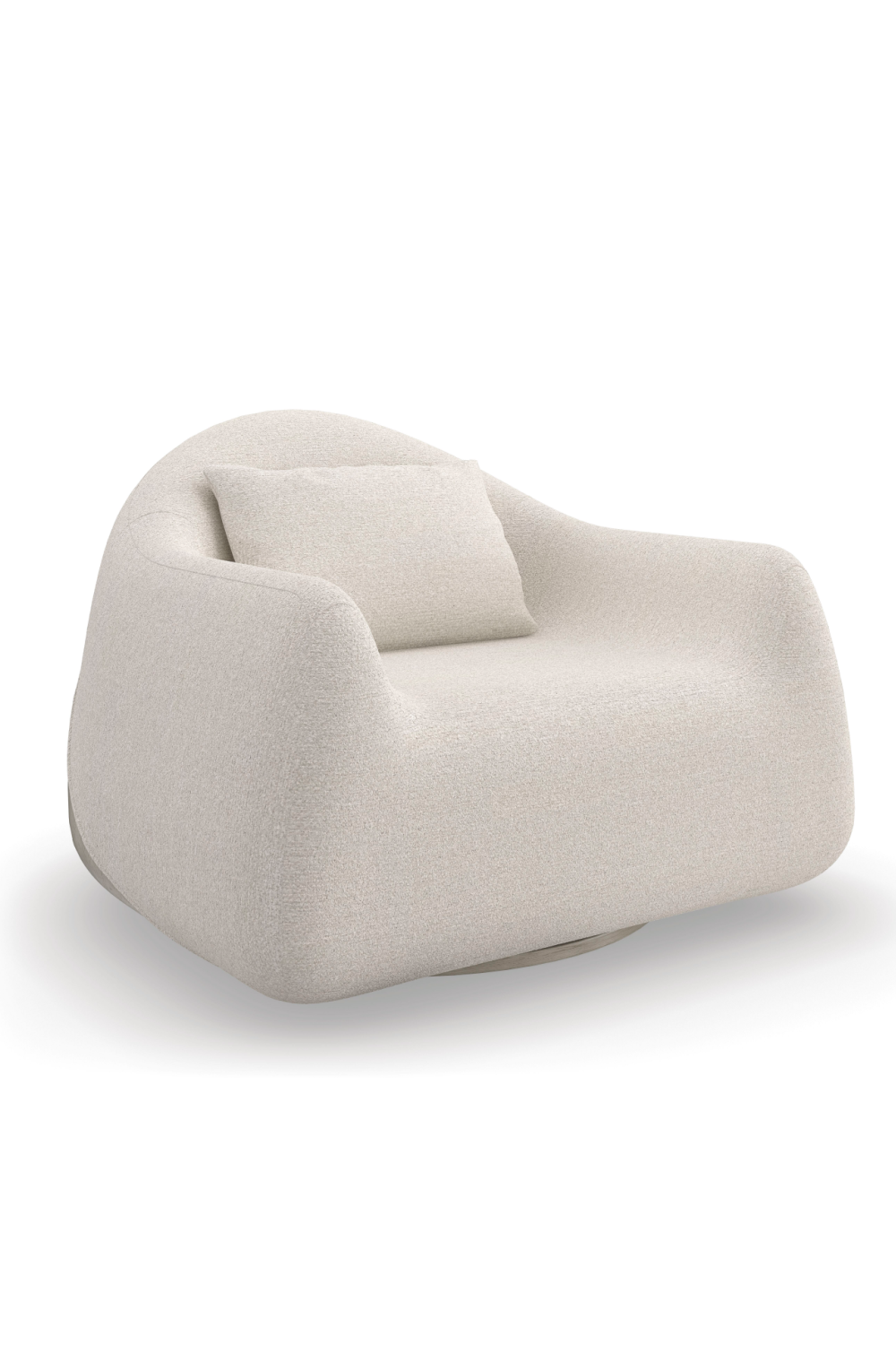 Bouclé Modern Swivel Chair | Caracole Serenity | Caracole.eu.com
