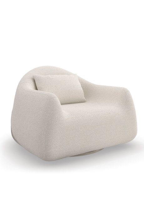 Bouclé Modern Swivel Chair | Caracole Serenity | Caracole.eu.com