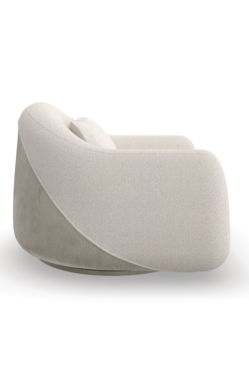 Bouclé Modern Swivel Chair | Caracole Serenity | Caracole.eu.com