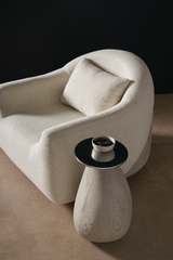 Bouclé Modern Swivel Chair | Caracole Serenity | Caracole.eu.com