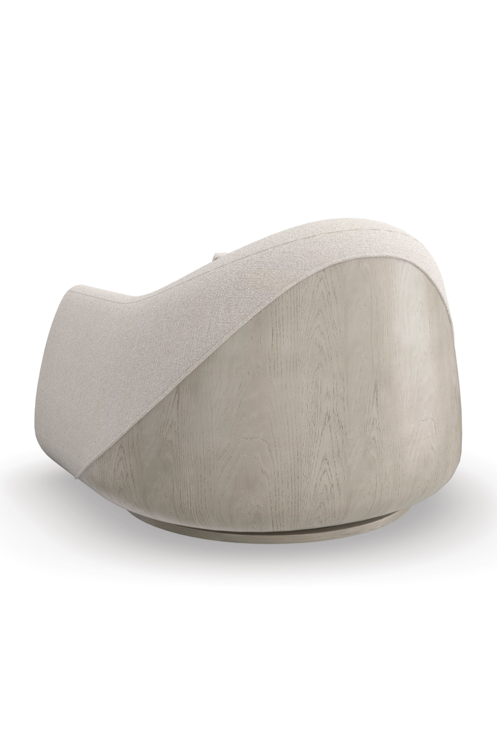 Bouclé Modern Swivel Chair | Caracole Serenity | Caracole.eu.com