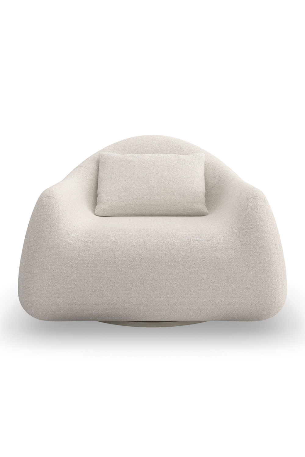 Bouclé Modern Swivel Chair | Caracole Serenity | Caracole.eu.com