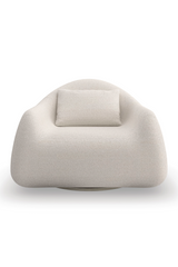 Bouclé Modern Swivel Chair | Caracole Serenity | Caracole.eu.com