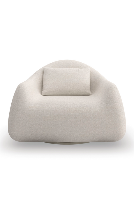 Bouclé Modern Swivel Chair | Caracole Serenity | Caracole.eu.com