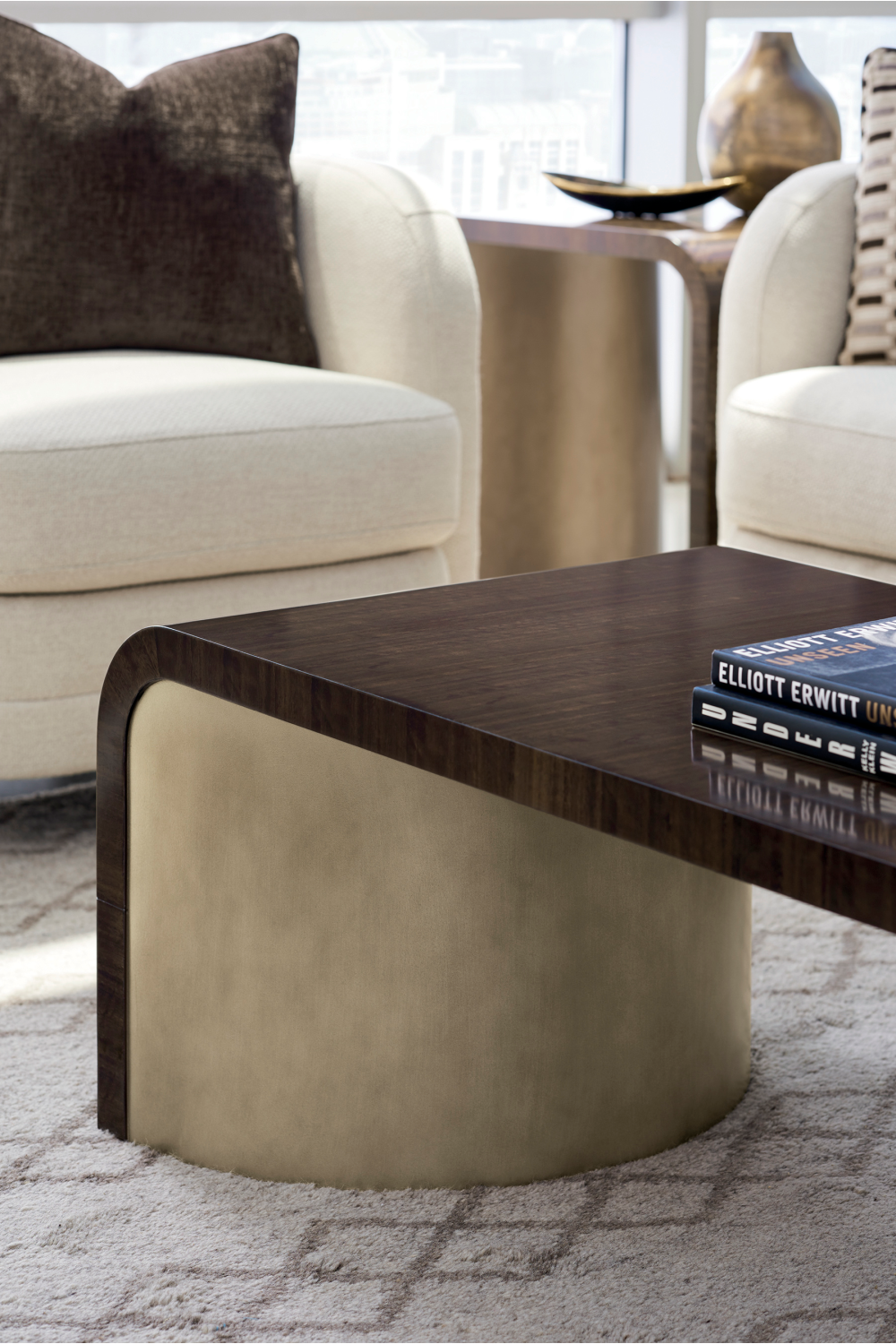 Wood Modern Cocktail Table | Caracole Streamline | Caracole.eu.com