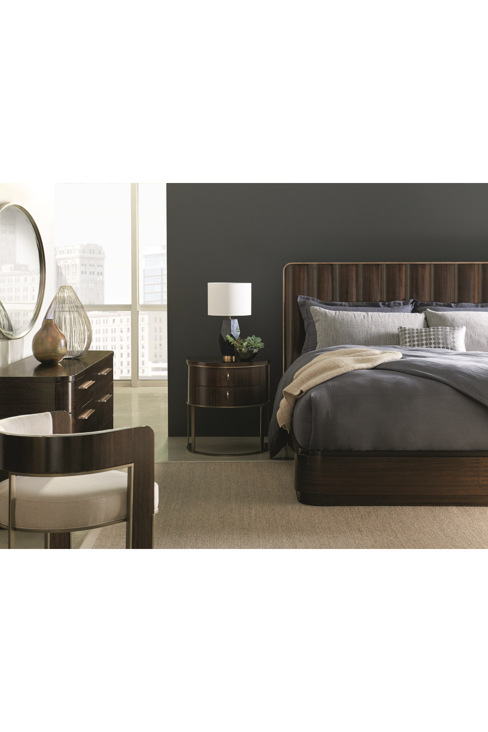 Semi-Circular Nightstand | Caracole Moderne  | Caracole.eu.com