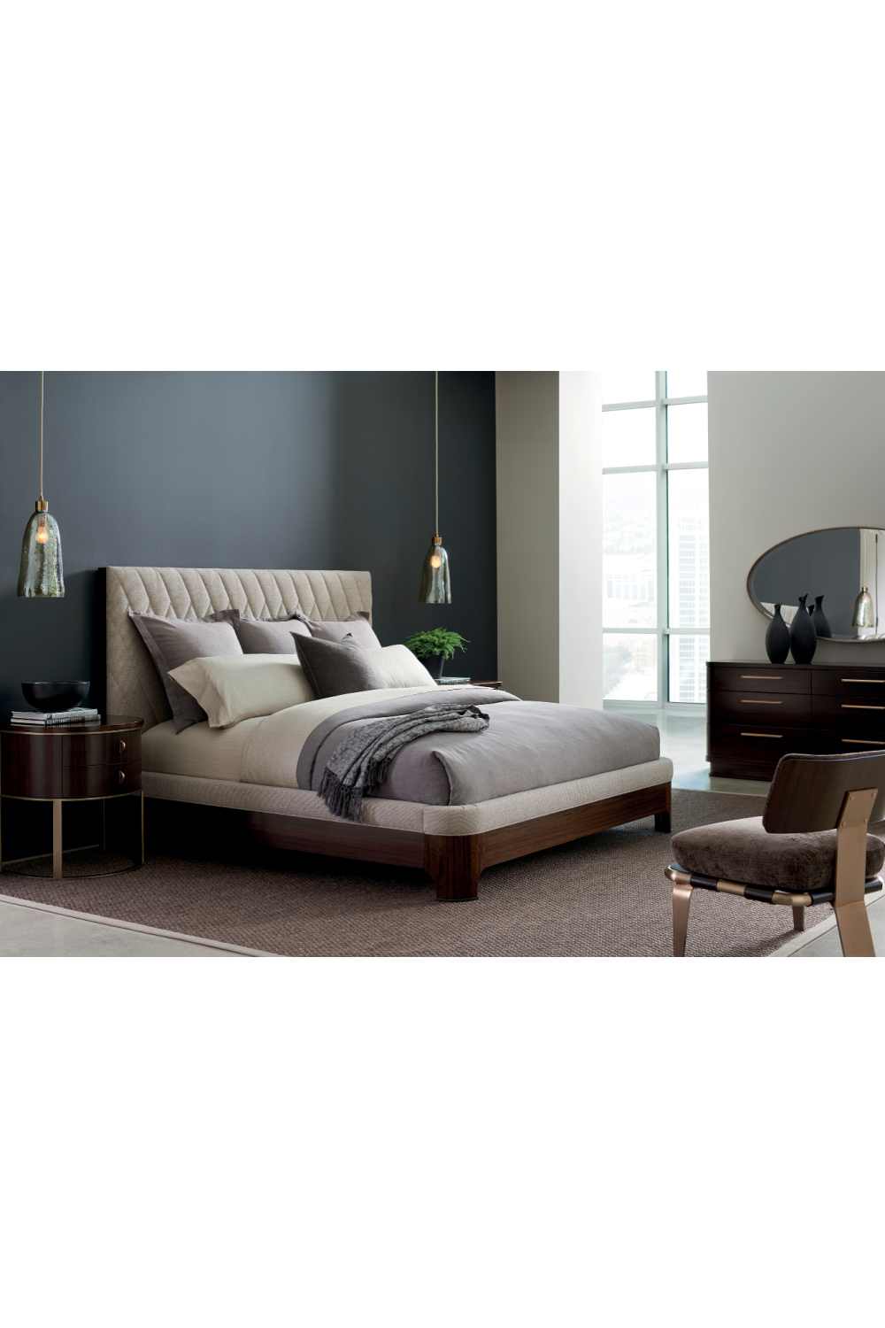Semi-Circular Nightstand | Caracole Moderne  | Caracole.eu.com