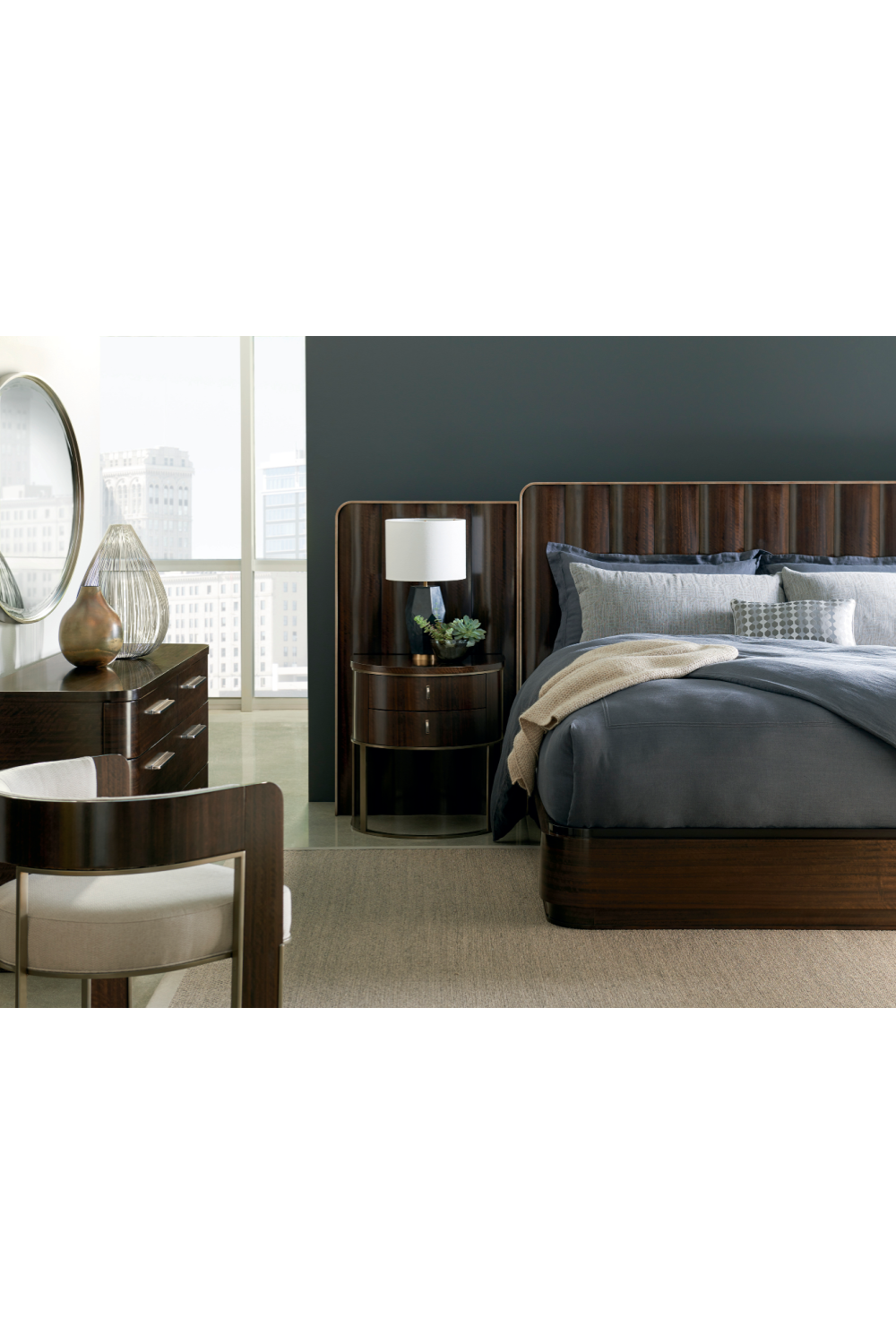 Semi-Circular Nightstand | Caracole Moderne  | Caracole.eu.com