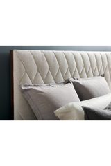 Neutral-Toned Quilted Bed | Caracole Moderne | Caracole.eu.com