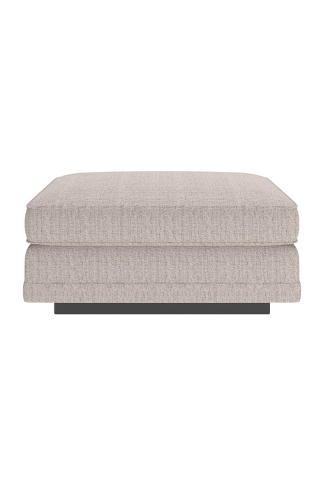 Beige Woven Ottoman | Caracole Fusion | Caracole.eu.com