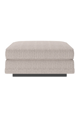 Beige Woven Ottoman | Caracole Fusion | Caracole.eu.com