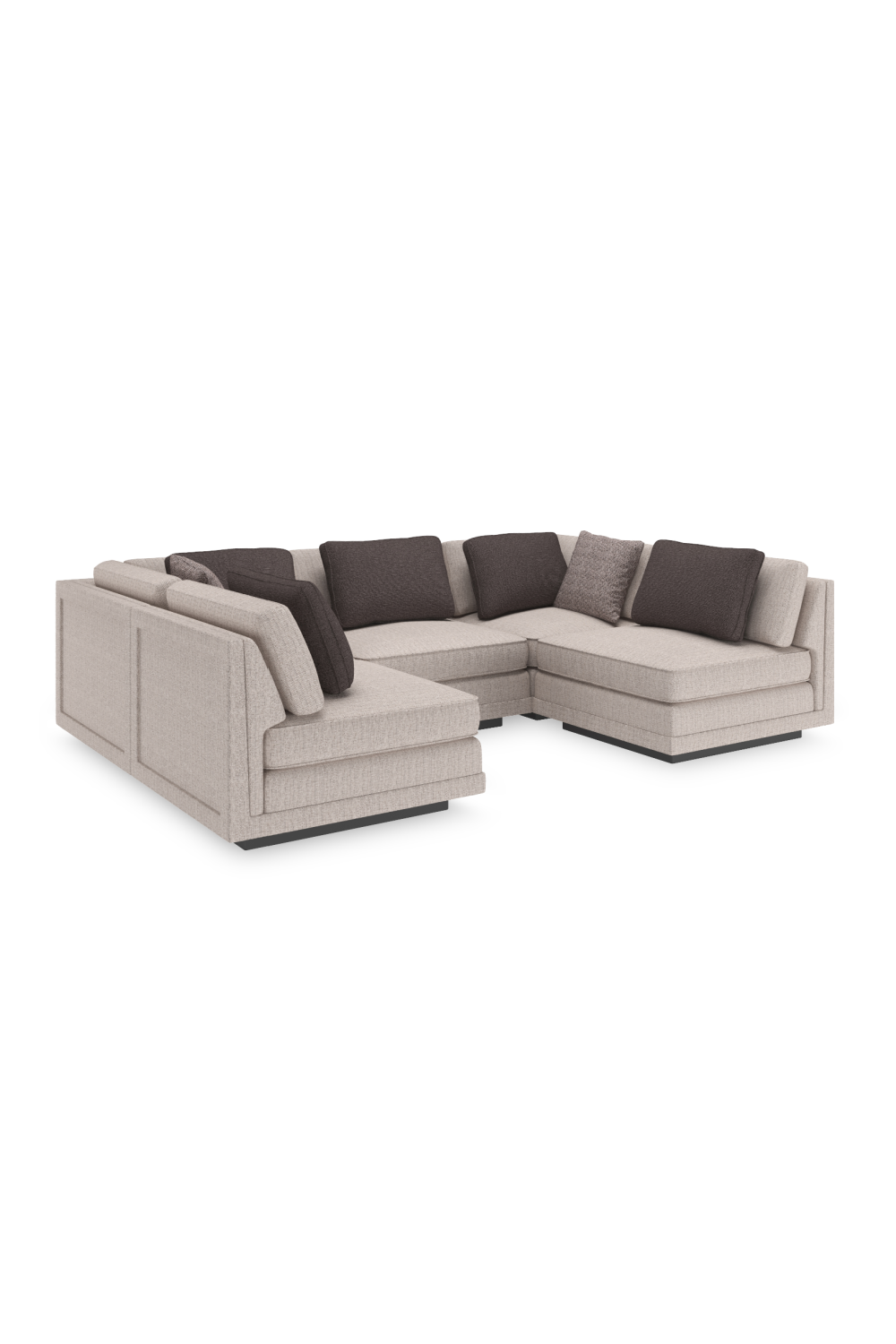 Beige Armless Chair | Caracole Fusion | Caracole.eu.com