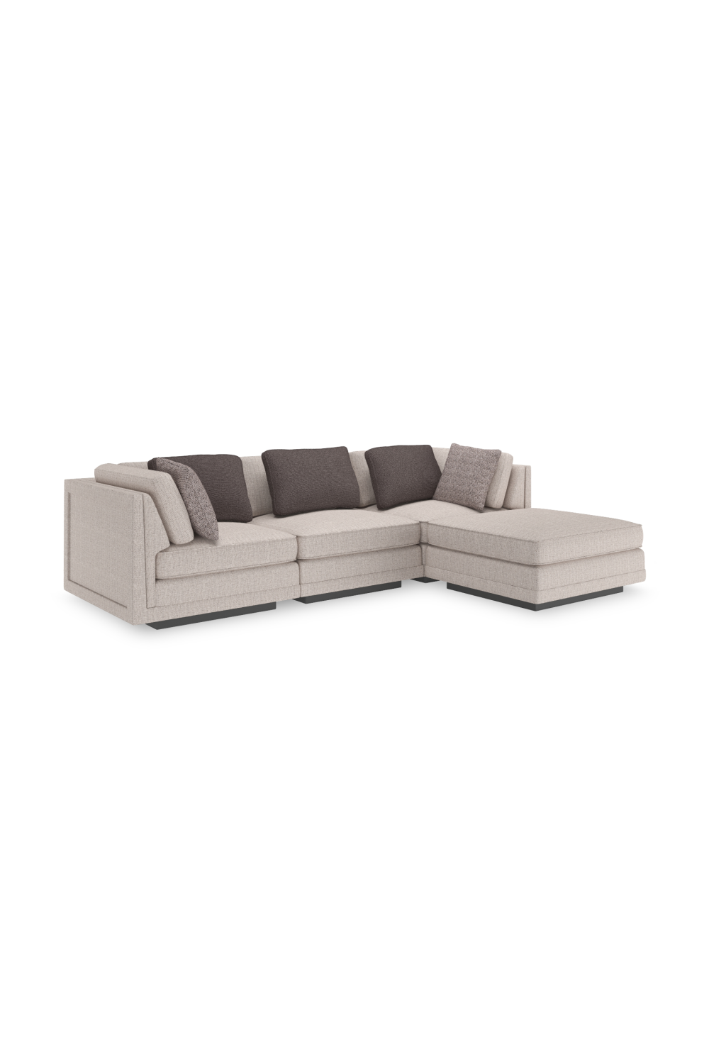Beige Armless Chair | Caracole Fusion | Caracole.eu.com