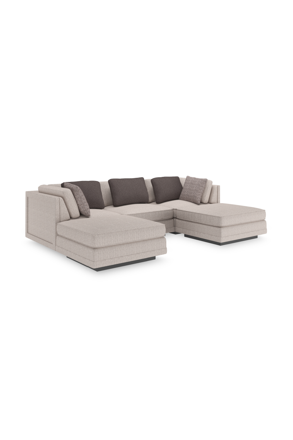 Beige Armless Chair | Caracole Fusion | Caracole.eu.com