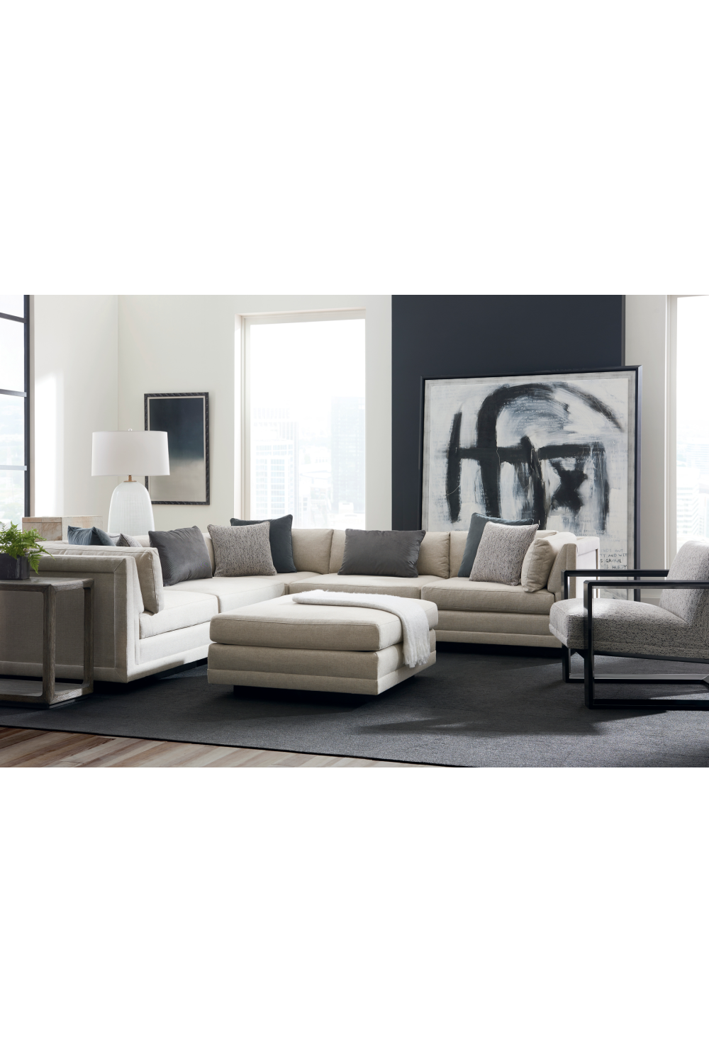 Gray Modern Sectional Sofa | Caracole Fusion | Caracole.eu.com