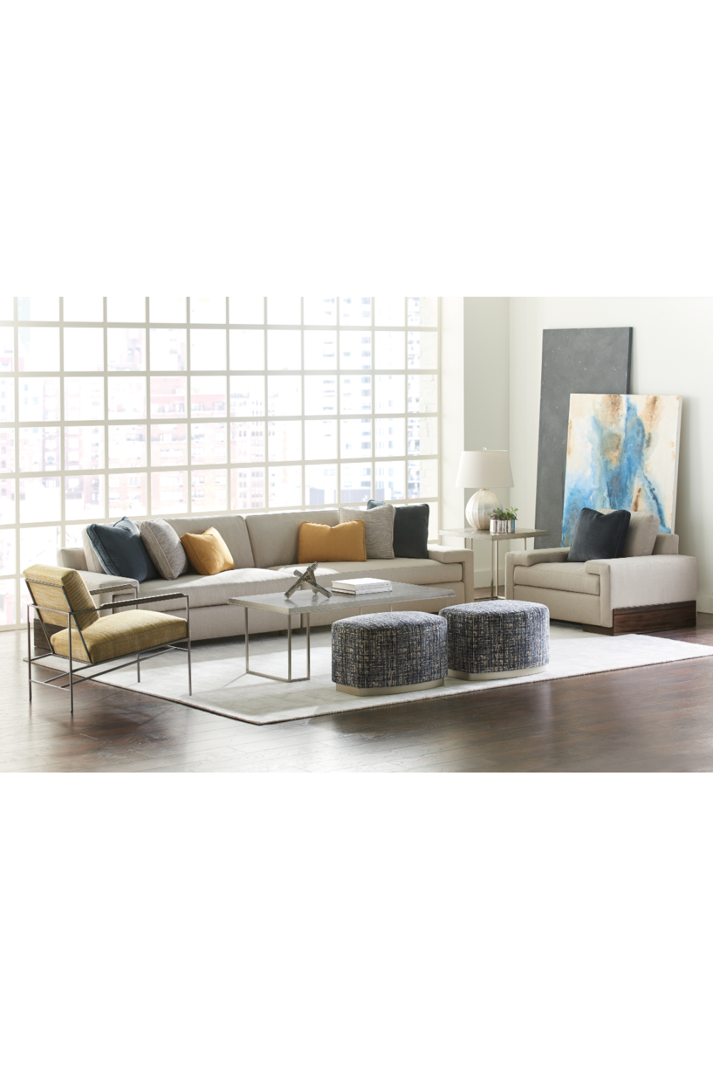 Modern Neutral Accent Chair | Caracole I'm Shelf-ish | Caracole.eu.com