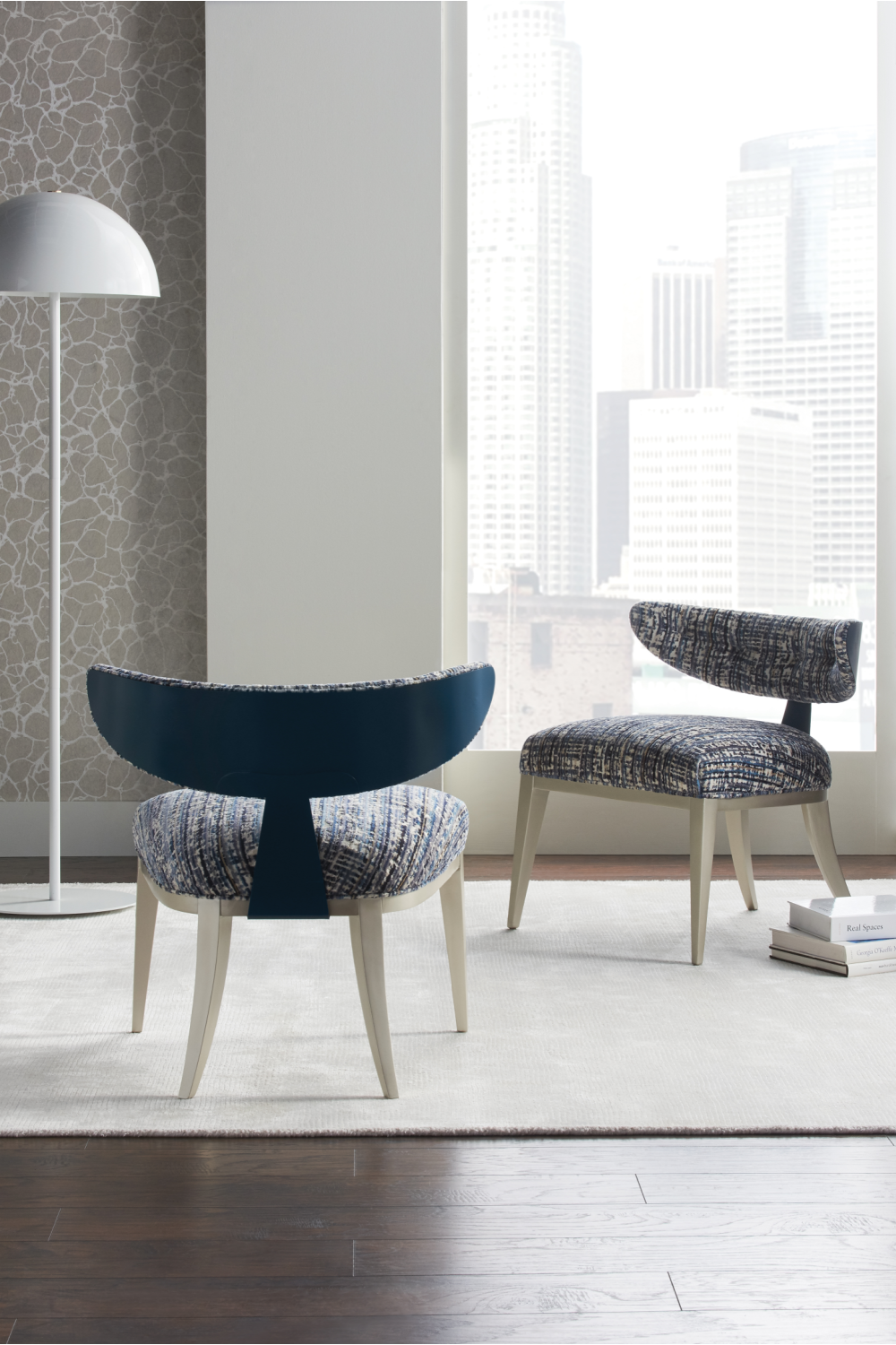 Crescent Back Accent Chair | Caracole Half Moon | Caracole.eu.com